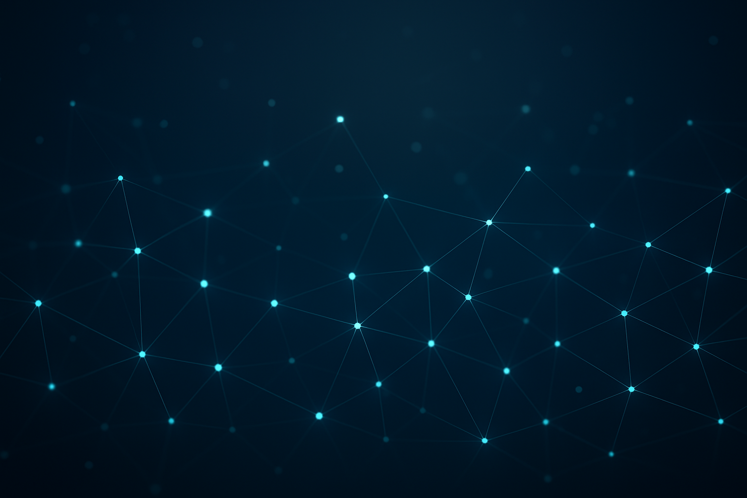 Network visualization representing collaboration and innovation
